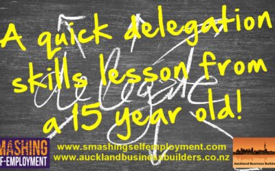 A quick delegation skills lesson from a 15 year old