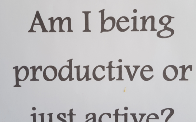Busy vs productive – a few pointers