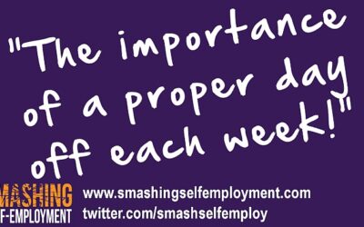 The importance of taking a weekly day off