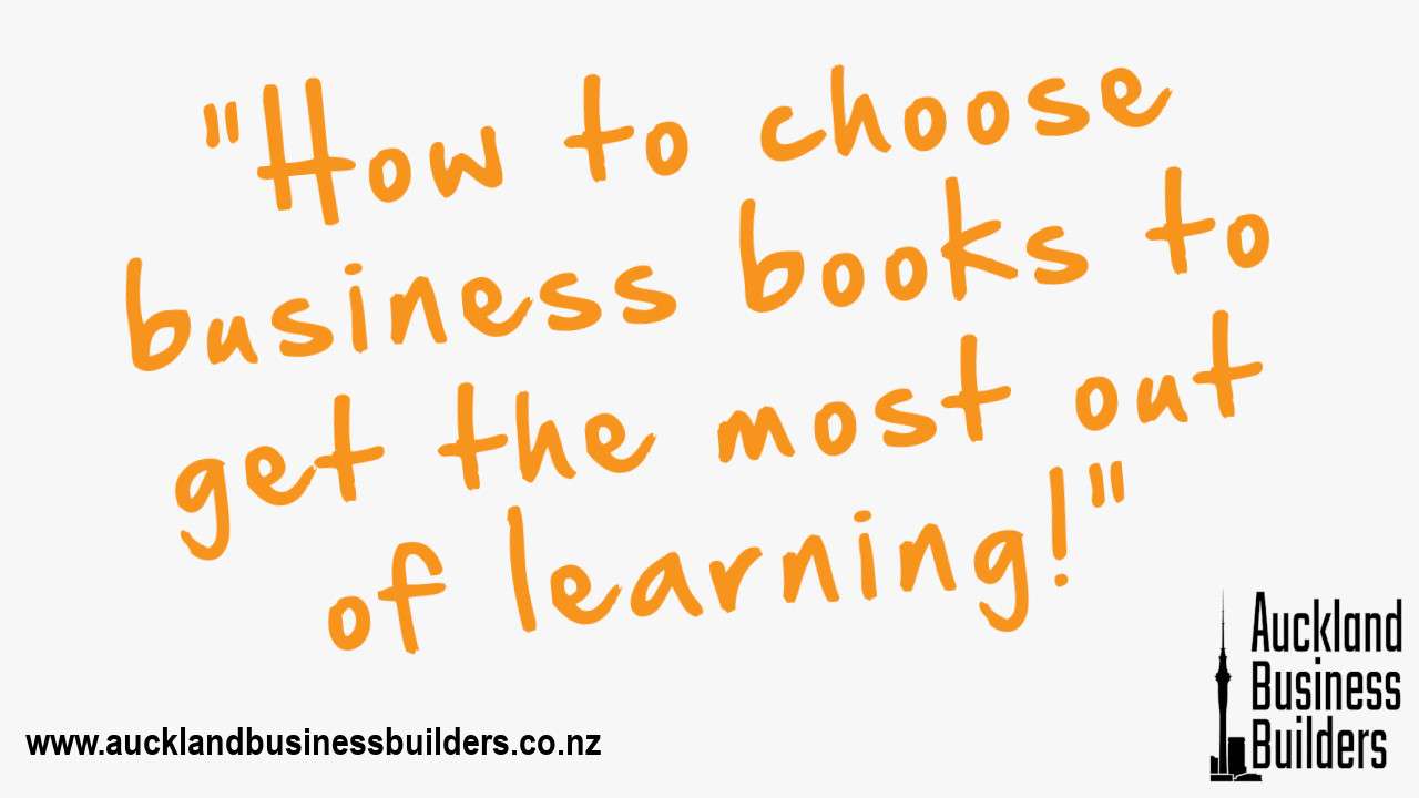 how to choose business books - Auckland Marketing help