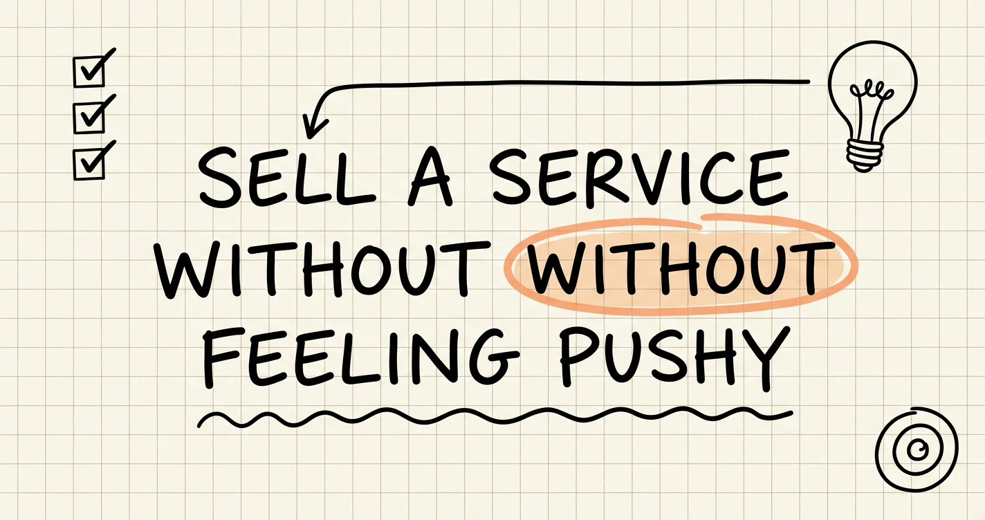 How to Sell a Service Without Feeling Pushy